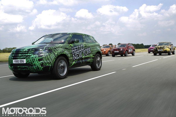 Land Rover Evoque Prototypes to roam the globe and greet a'Hello' to all
