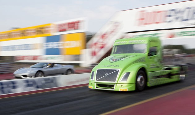 But here we have a Volvo truck that outruns a Ferrari 360 Spider in a drag 