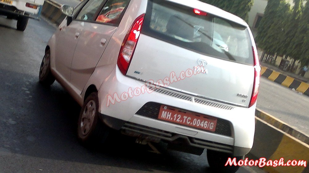 Tata Nano diesel spied with opening bootlid and new bumper