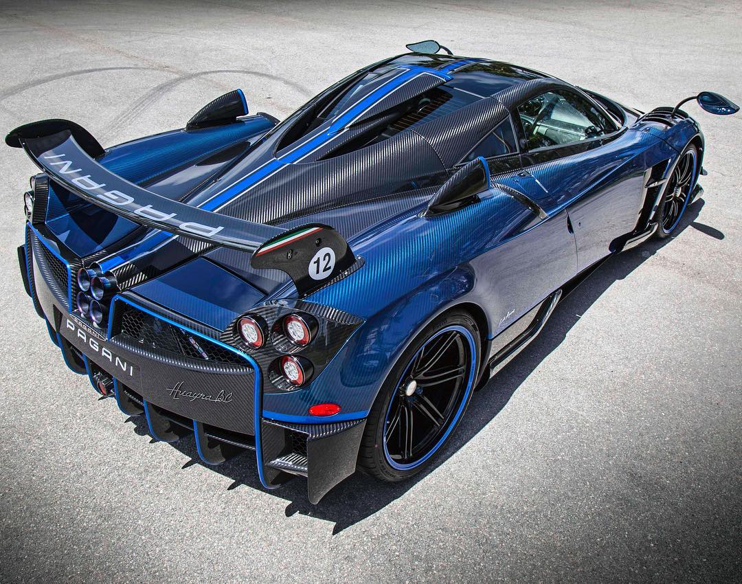 Bespoke Pagani Huayra BC Finished In Blue Carbon Lands In The U.S.