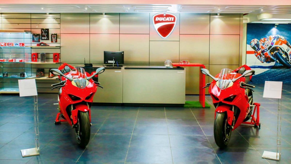 Ducati Dealership in Hyderabad reception